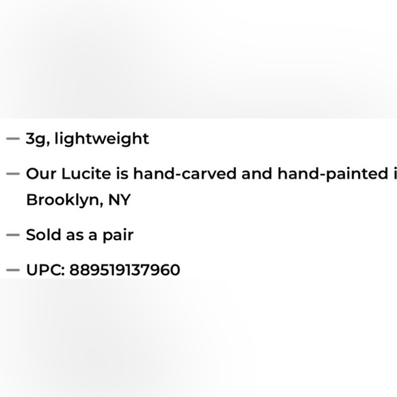 ALEXIS BITTAR 100% Authentic Cerulean Blue Lucite Hoop Earrings. NWOT - Picture 12 of 12